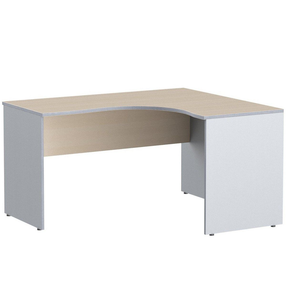 Угловой компьютерный стол SKYLAND IMAGO СА-3 / письменный стол, правый угол, клен/металлик, 140х120(60)х75.5 #1
