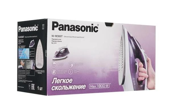 Утюг Panasonic NI-M300TVTW бело-фиолетовый, 1800 Вт (1110768) #1