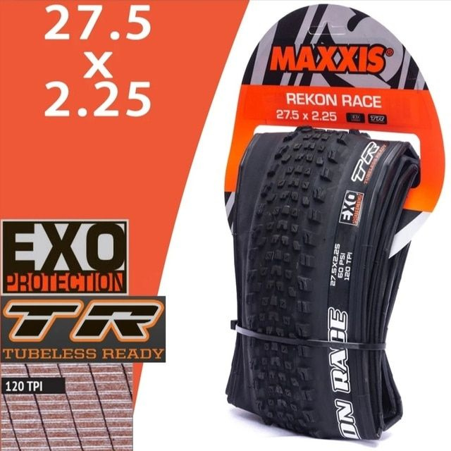 Покрышка Maxxis Rekon Race 27.5 x 2.25 Складная шина черный бок + TLR #1