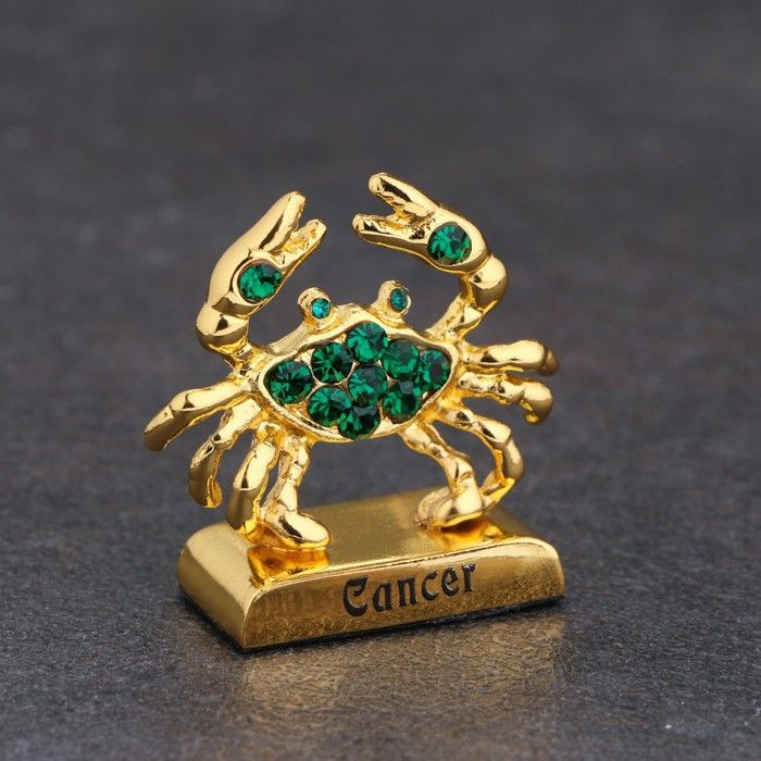 Сувенир знак зодиака "Рак", с кристаллами #1