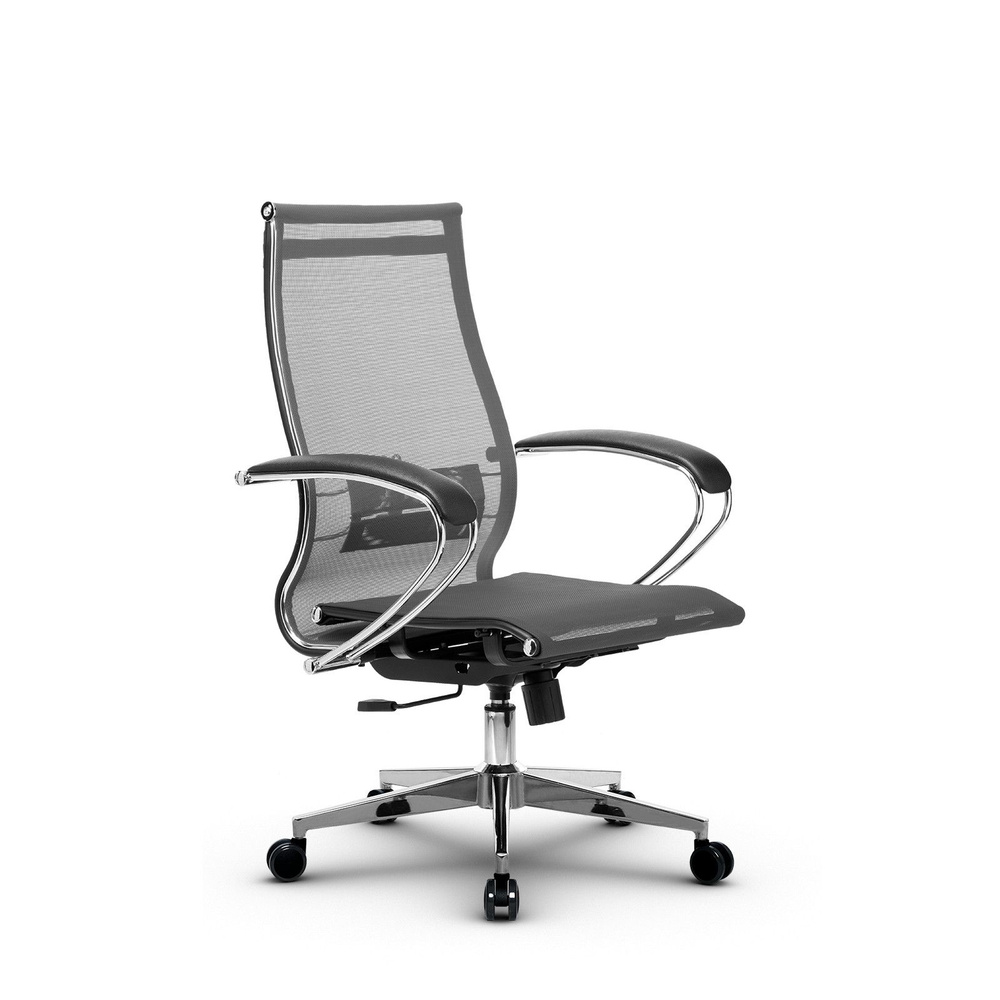 Компьютерное кресло МЕТТА-9(MPRU)/подл.131/осн.004 серый/серый  #1