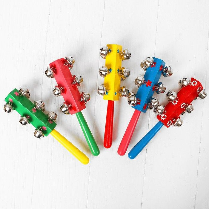 Погремушка с колокольчиками и ручкой, цвета #1