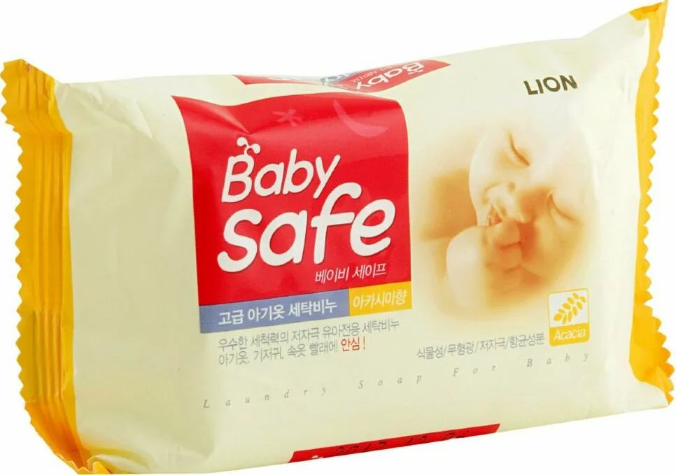 Lion Baby Safe Мыло для стирки детского белья с экстрактом акации 190 гр  #1