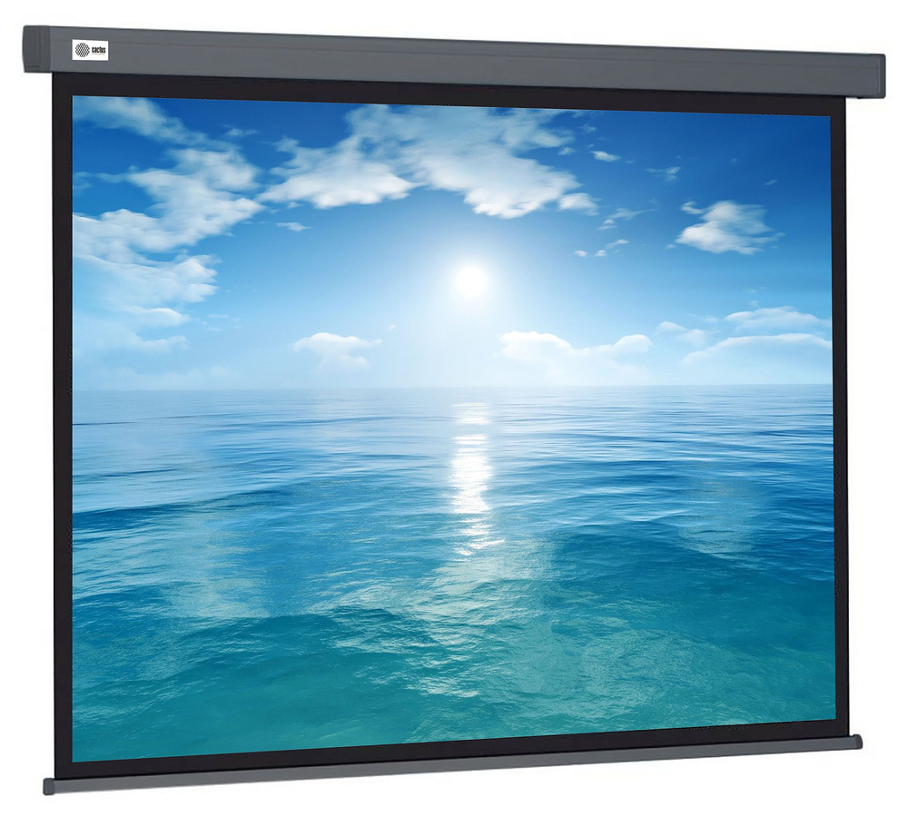 Экран Cactus 104.6x186см Wallscreen CS-PSW-104X186-SG 16:9 настенно-потолочный рулонный серый  #1