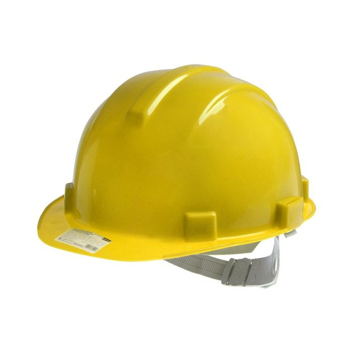 TUNDRA, Каска защитная, для строительно-монтажных работ, с пластиковым оголовьем, желтая  #1