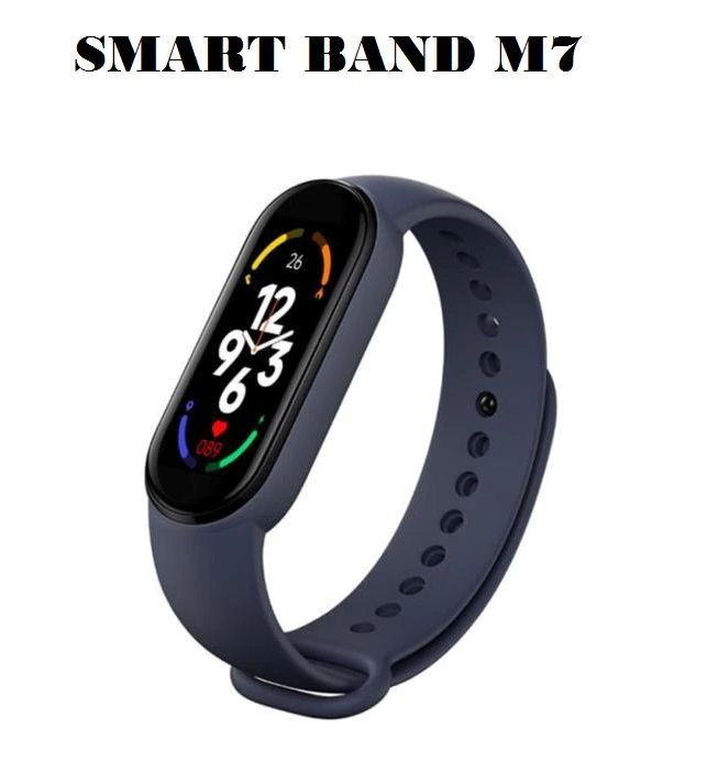 Smart Band Фитнес-браслет Фитнес браслет М7 фитнес трекер пульса и давления, синий  #1