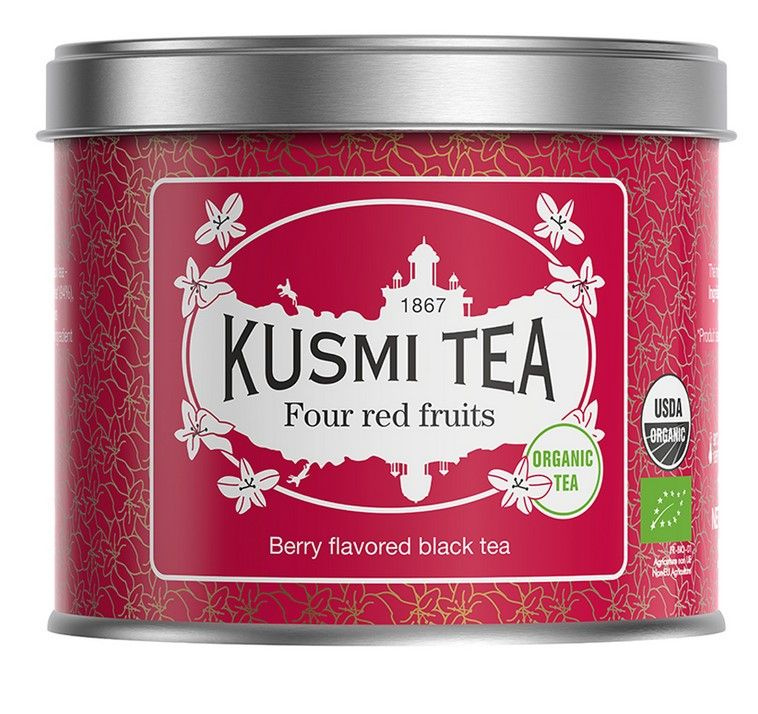 Чай черный Kusmi Tea Organic Four red fruits 100 г, Франция Органический  #1