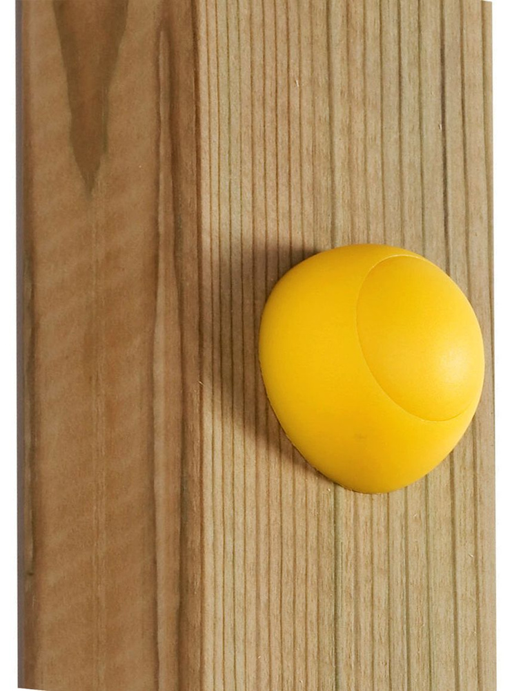 Заглушки (колпачки) составные на болты 8-10 мм, (100 шт.), желтые, пластиковые  #1