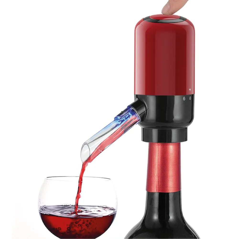 Электрический аэратор Electric wine Aerator Dispenser красный, диспенсер помпа для вина  #1