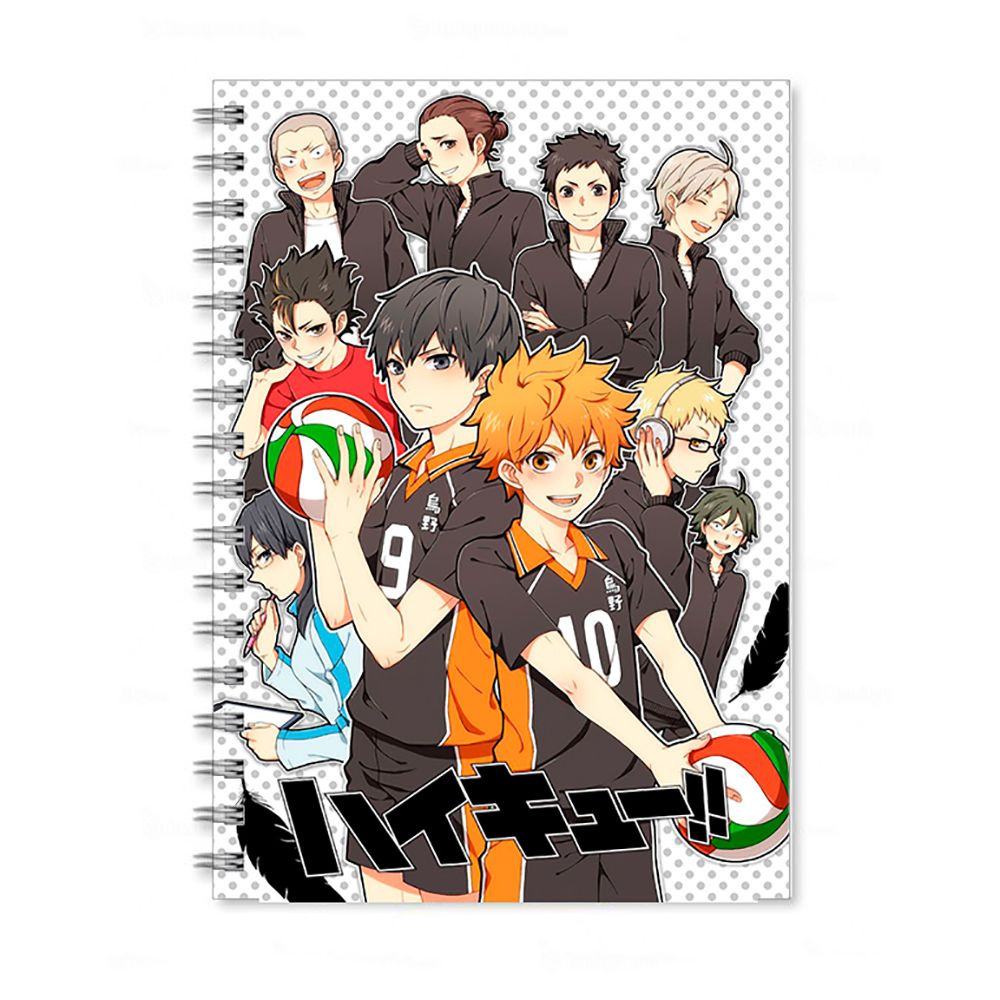 Скетчбук по аниме Волейбол!! (Haikyuu!!) А5 40 листов #1