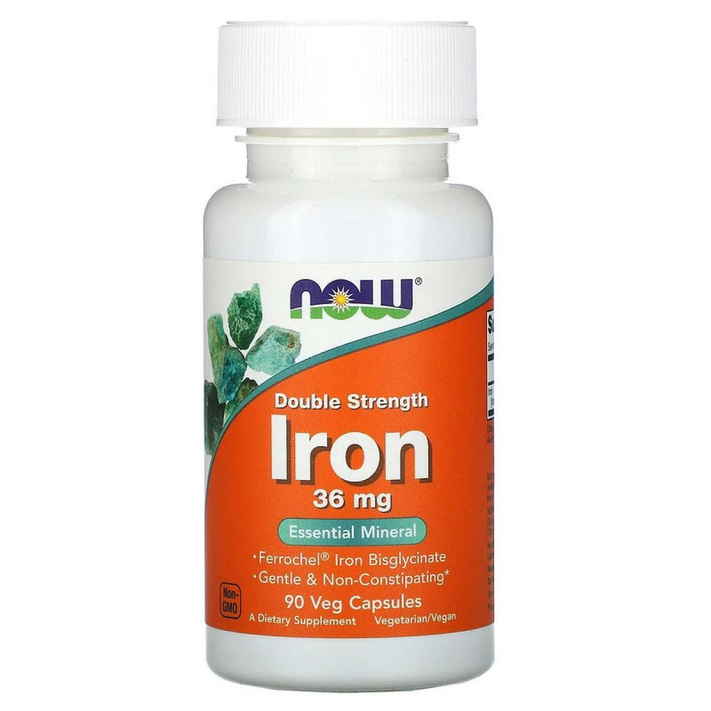 Now foods Iron 36 mg 90 капс #1