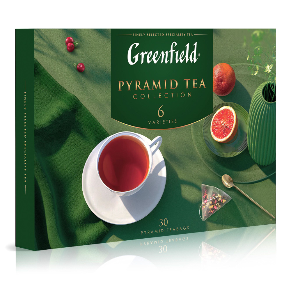 Подарочный набор Чай Greenfield Pyramid Tea Collection, 6 видов пирамидок, 30 шт  #1