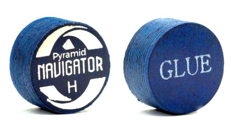 Наклейка на кий 13 мм. Наклейка для кия "Navigator Pyramid Blue" (H) - жесткая. Для русского бильярда #1