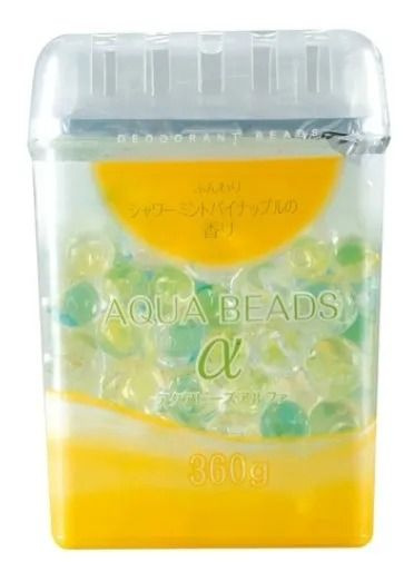 Nagara Арома-поглотитель запаха гелевый Aqua Beads с ароматом мяты и ананаса, 360 гр  #1