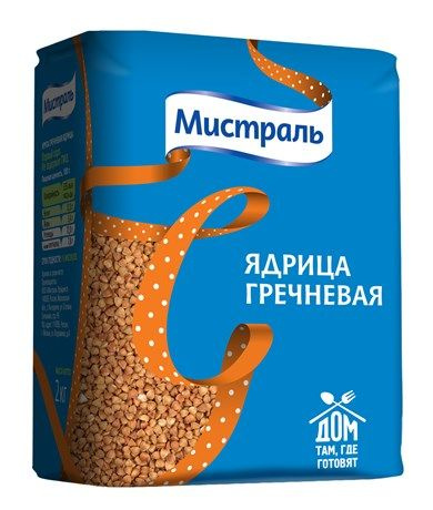 Гречка Мистраль ядрица, 2кг #1