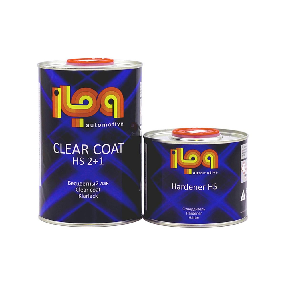 ILPA HS 2+1 Clear Coat Лак акриловый прозрачный 1 л. с отвердителем 0,5 л.  #1