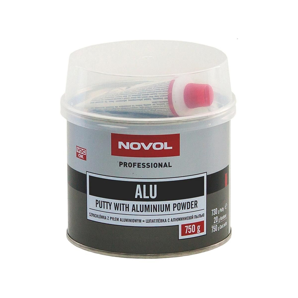 NOVOL Alu Aluminium Putty Наполняющая автомобильная шпатлевка с алюминиевым наполнителем (автошпатлевка) #1