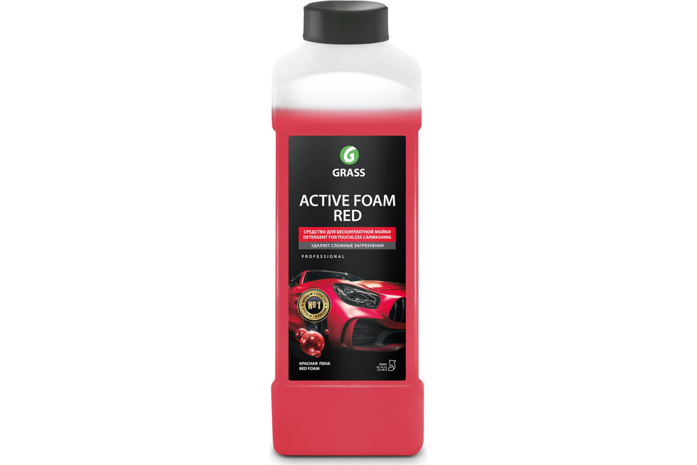 Автошампунь для бесконтактной мойки Active Foam Red 1 л Grass 800001  #1