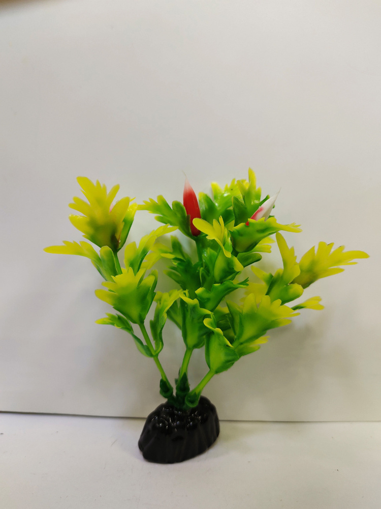 Растение искусственное пластиковое Синема цветущая 10 см  #1