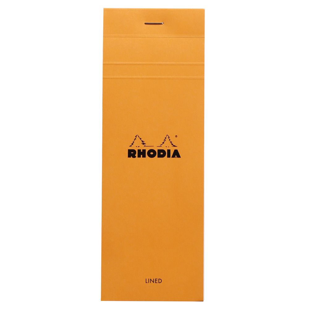 Блокнот Rhodia Basics №8, 7,4х21, линейка, 80 г, Оранжевый, 2 шт #1