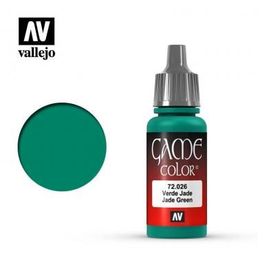 Краска акриловая Vallejo GAME COLOR 026 : 17 ML. JADE GREEN #1