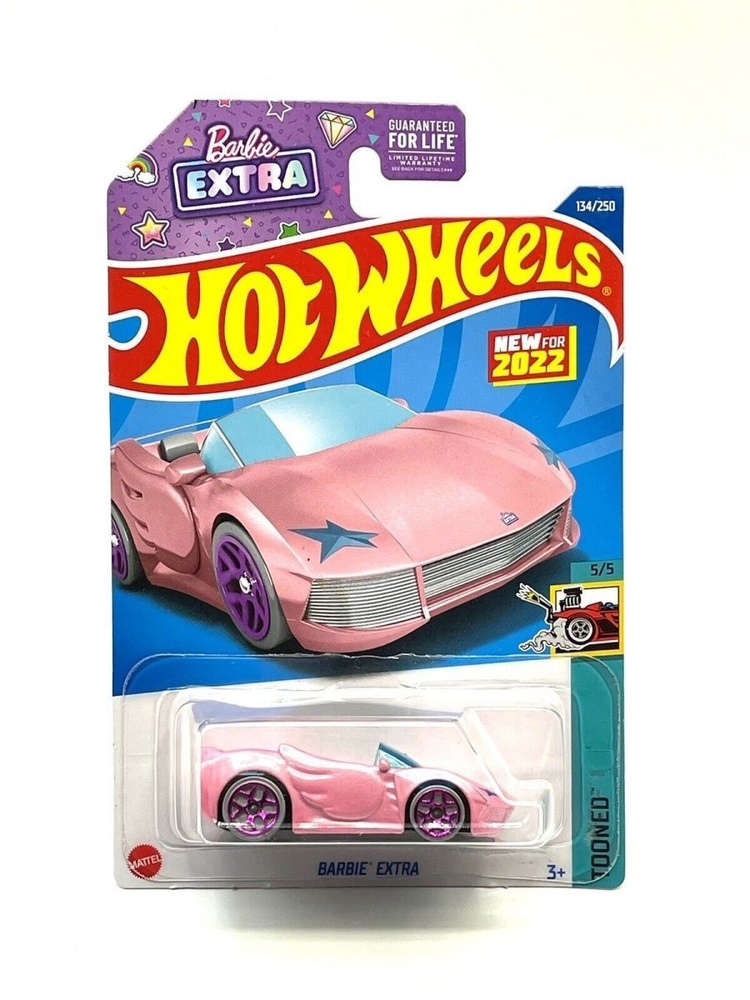 HCX32 Машинка металлическая игрушка Hot Wheels коллекционная модель BARBIE EXTRA розовый  #1