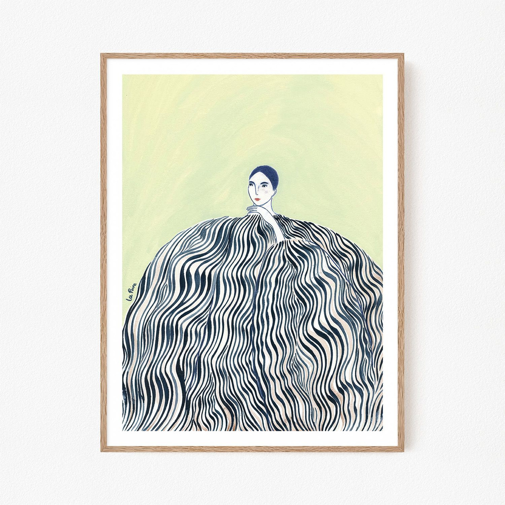 Постер для интерьера "La Poire - Zebra Coat", 30х40 см #1