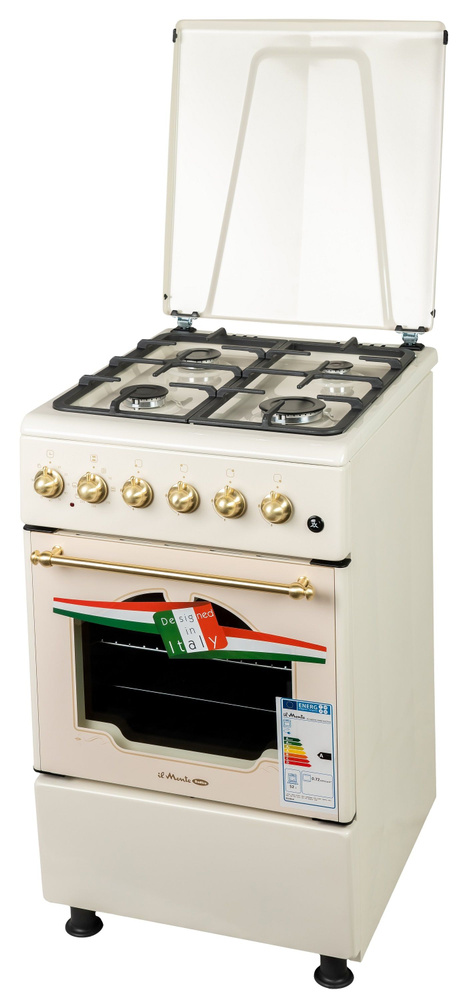 Газовая плита, 50 см, Комбинированная с Электрической духовкой 52 л, Автоотключение духовки по таймеру #1