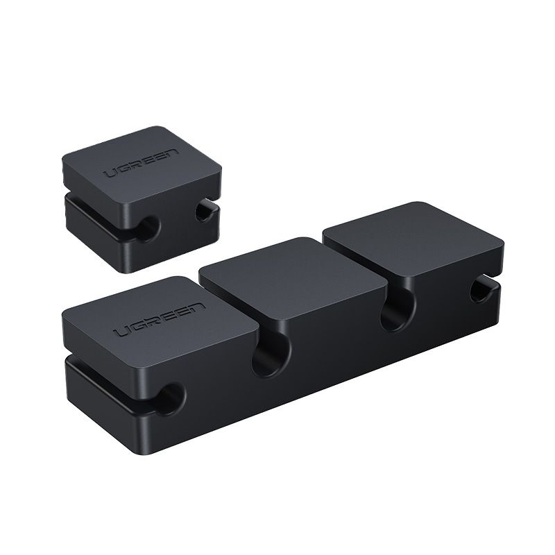 Держатель для проводов UGREEN LP208 (70585) Cable Holder Clips (3+1 комбинация). Цвет: черный  #1