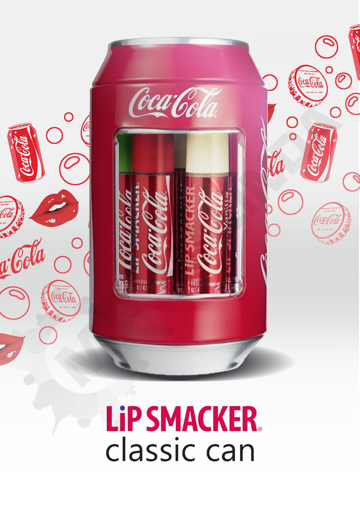 Набор LIP SMACKER Бальзам для губ Coca-Cola Classic Can 6шт по 4 гр #1