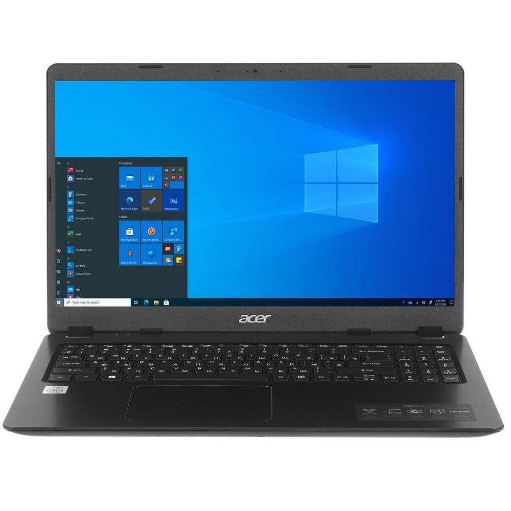 Acer Aspire 3 A315-56-55NC Ноутбук 15,6", Intel Core i5-1035G1, RAM 4 ГБ, SSD 256 ГБ, Intel UHD Graphics, #1