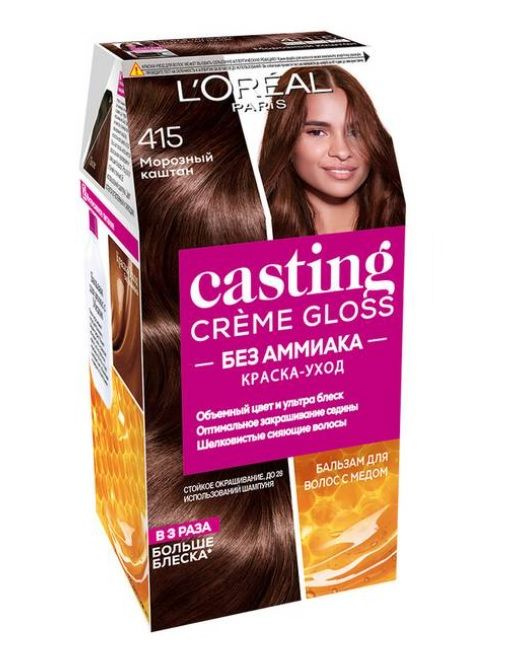 L'Oreal Paris Краска для волос Casting Creme Gloss 415 Морозный каштан #1