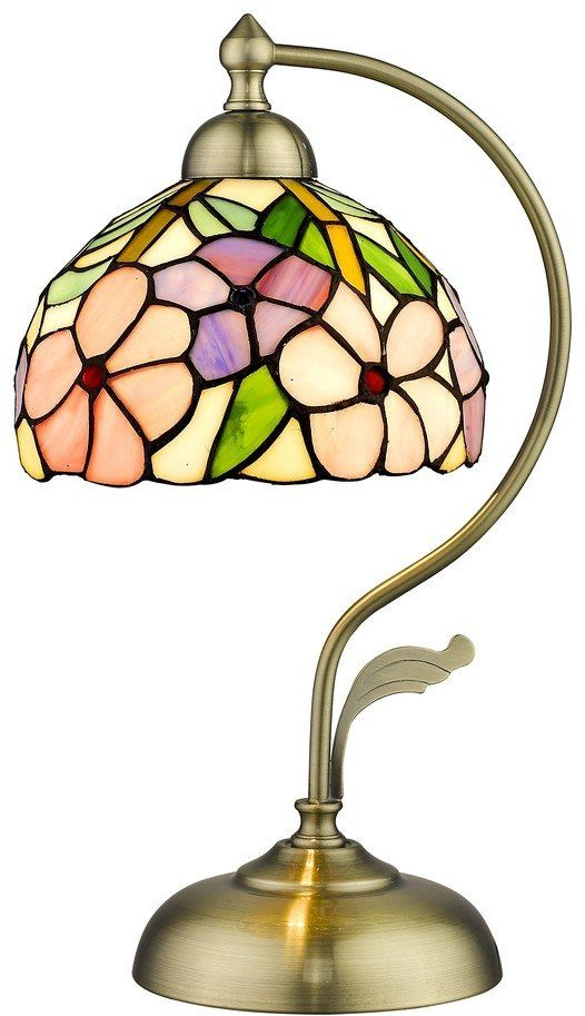 Интерьерная настольная лампа Velante 888-804-01 / Разноцветный настольный светильник из стекла  #1