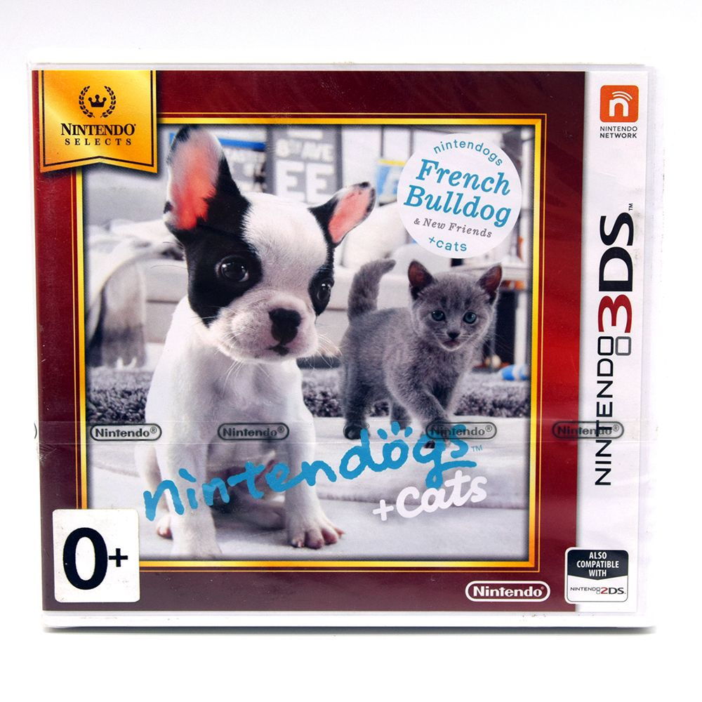 Игра Nintendogs+Cats. Французский бульдог и новые друзья (Nintendo 3DS, Русские субтитры)  #1