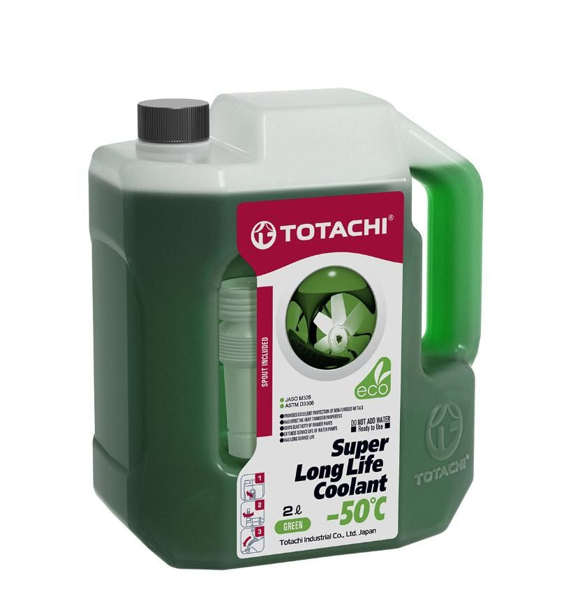 Антифриз зеленый TOTACHI SUPER LONG LIFE COOLANT GREEN -50C, 2 литра #1