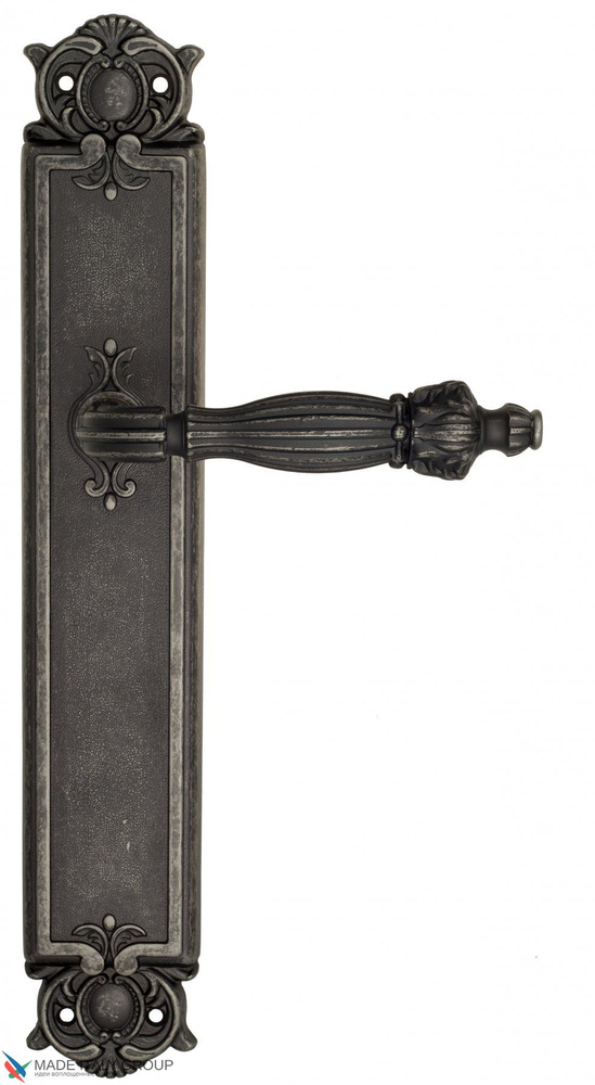 Дверная ручка на планке Venezia OLIMPO PL97 античное серебро #1