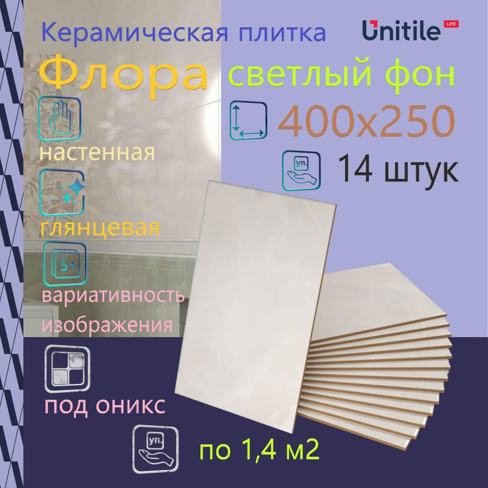 Unitile LIFE Плитка керамическая40 см x 25 см #1