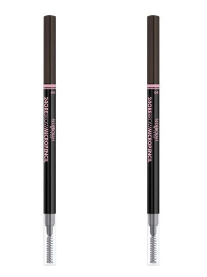 Deborah Milano Карандаш для бровей 24Ore Brow Micropencil, тон 04, 0,1 г, 2 шт  #1