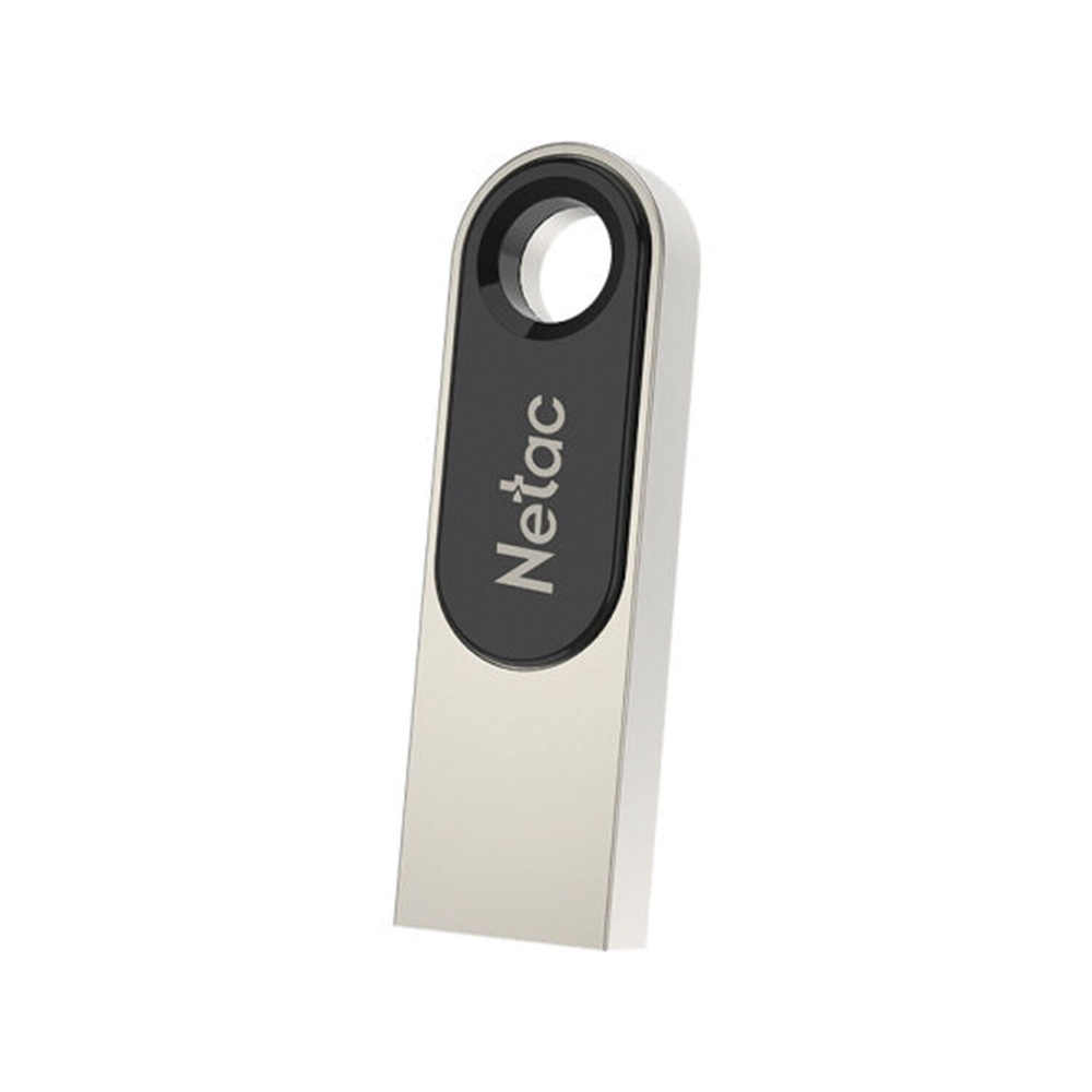 Флеш-диск 16 GB NETAC U278, USB 2.0, металлический корпус, серебристый/черный, NT03U278N-016G-20PN, 1ед. #1