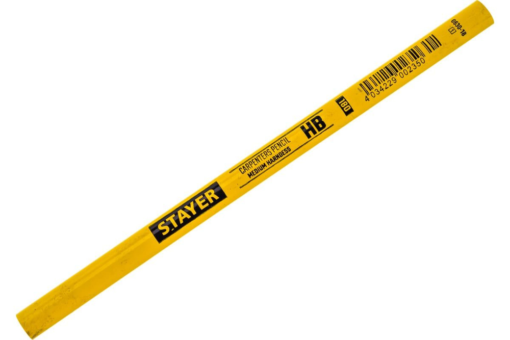 Строительный карандаш плотника STAYER, HB, 180мм #1