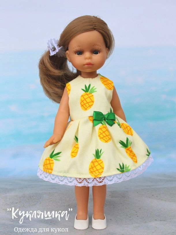 Платье для куклы Paola reina 21 см, одежда для куклы Паола Рейна мини.  #1
