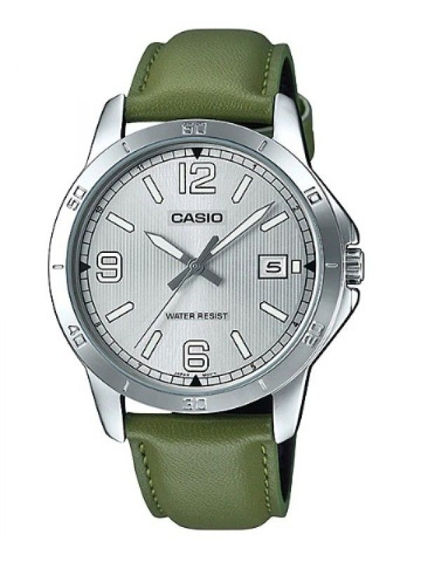 Японские мужские наручные часы Casio MTP-V004L-3B с гарантией #1