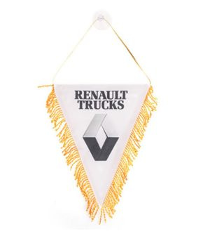 Вымпел треугольный RENAULT trucks фон белый (260х200) цветной (уп.1шт) SKYWAY  #1
