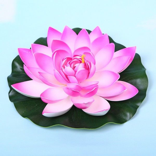 Растение водоплавающее "Кувшинка Розитта" d-28см розовая  #1