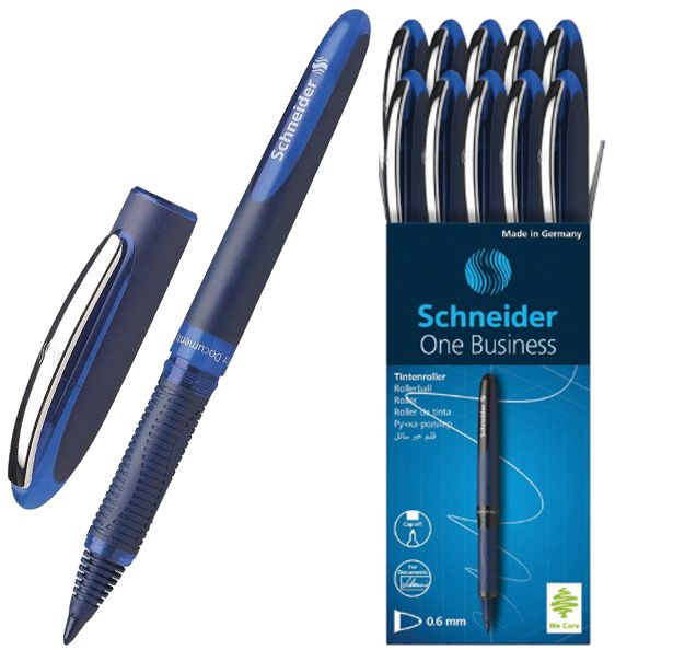 Schneider Ручка Роллер, толщина линии: 0.6 мм, цвет: Синий, 10 шт.  #1
