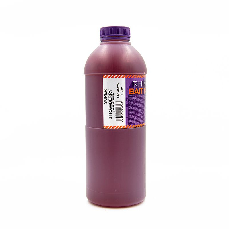 Ликвид Rhino Baits Bait Booster Liquid Food 1.2 л. Super Strawberry Супер Клубника  #1