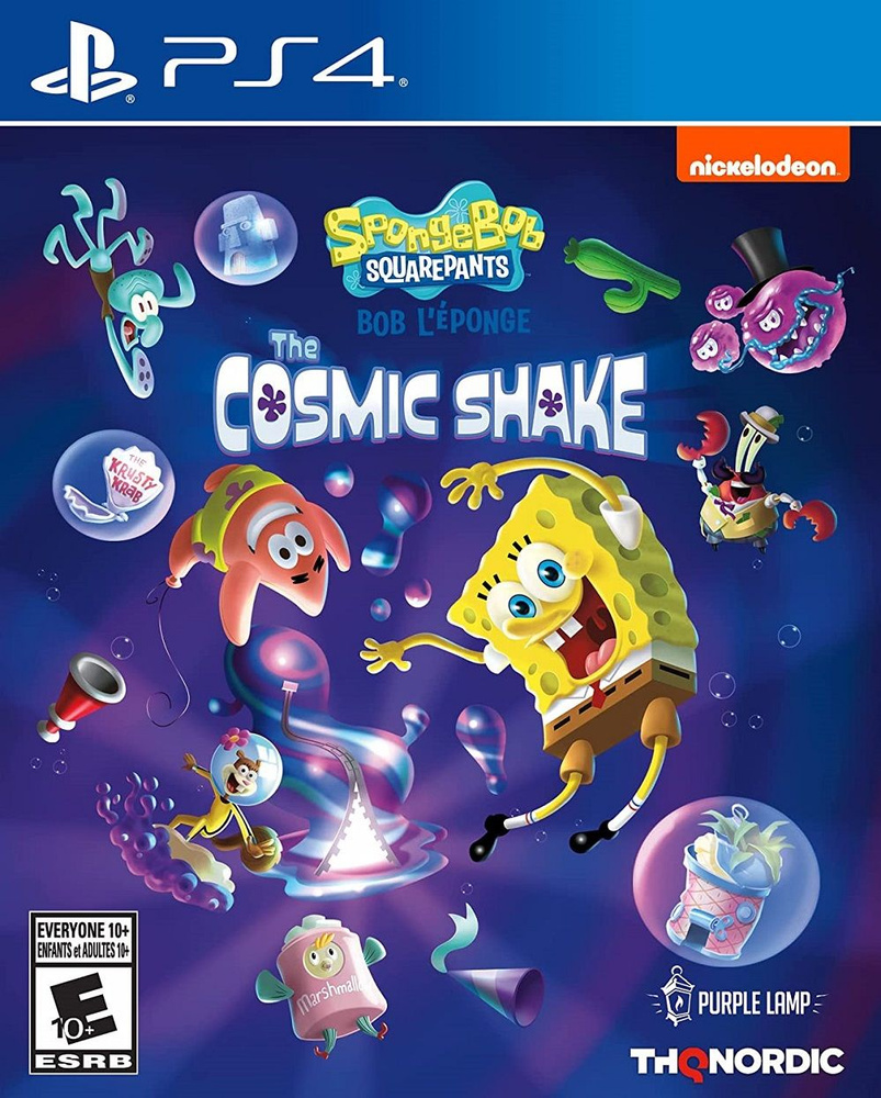 Игра SpongeBob SquarePants: The Cosmic Shake (Губка Боб Квадратные Штаны: Космическая встряска) (PlayStation #1