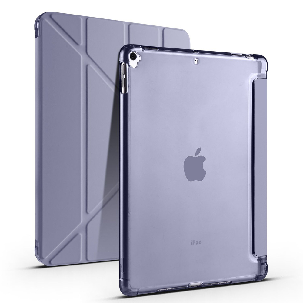 Чехол iPad 10.2" / 10.5" (модели в описании) с держателем для стилуса Y-сложение лавандовый  #1