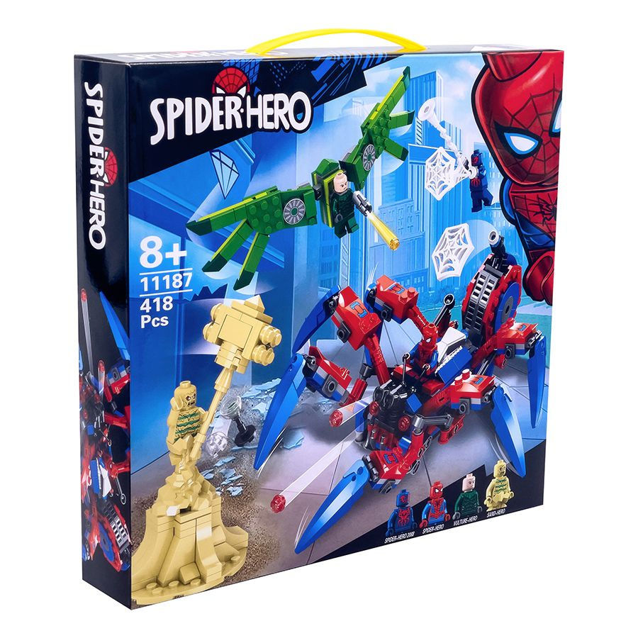 Конструктор Spider Hero: Паучий вездеход, 418 дет. (11187) / совместим с 76114  #1