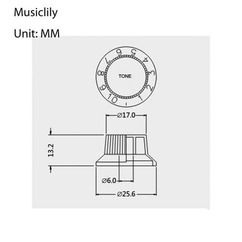 M148 Комплект ручек Потенциометр для электрогитары ов (2+1), Fender Strat, белые, Musiclily, 1 шт  #1